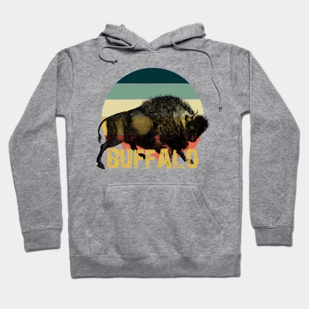 Buffalo Hoodie by Bernesemountaindogstuff